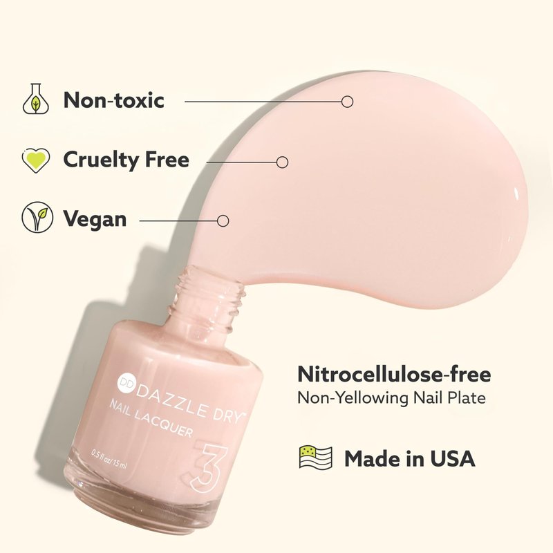 Dazzle Dry Nail Lacquer (Step 3) - Your Nails, But Better - A toffee beige. Semi-sheer cream. (0.5 fl oz)