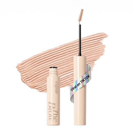 Espoir The Brow Color Fixing Cara #4 Fake Bleach | Easy Fixing without Clumping with Skinny Brush, Long-Lasting & Smudge-proof Eyebrow Mascara, Soft Mood Coloring Tinted Gel, Korean Makeup, 0.1 Fl Oz.