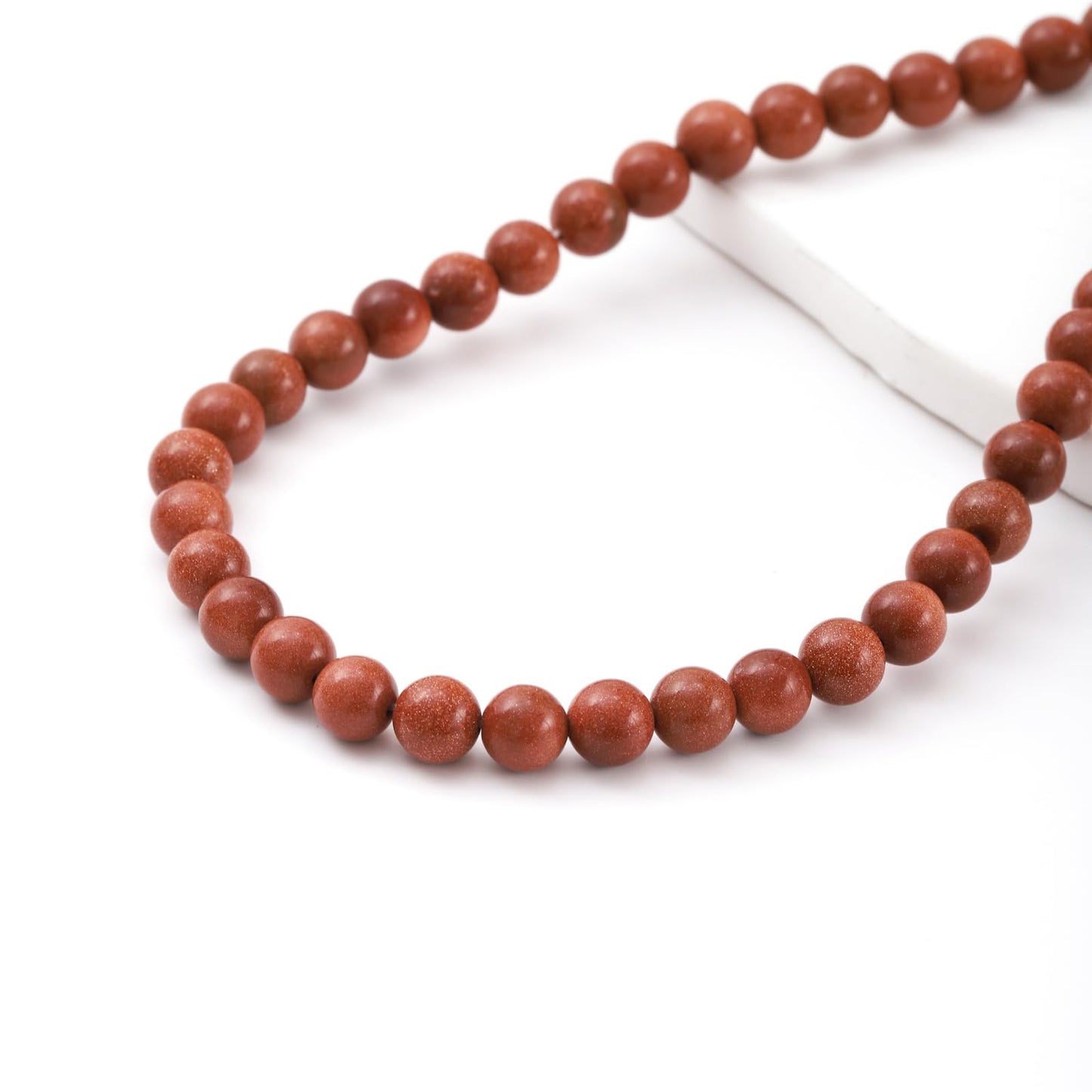 8mm 45pcs DIY Natural Gold Sandstone Beads Round Healing Crystal Gemstone Loose Beads for Jewelry Making Handmade Bracelet Necklace