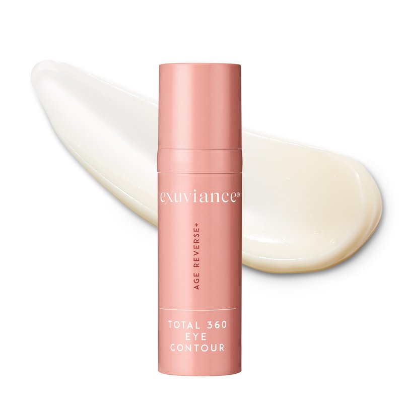 EXUVIANCE AGE REVERSE+ Total 360 Eye Contour, Anti-Aging Eye Cream, Brightens Dark Circles, Firms and Tightens Fine Lines and Wrinkles, with Caffeine, Hyaluronic Acid, and Peptides, 15g