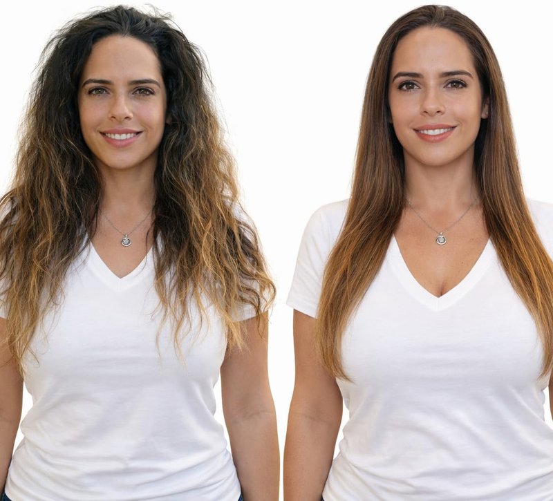 KERATIN RESEARCH Brazilian Keratin Hair Straightening and Smoothing Treatment Professional Organic Results shiny Hair with Natural look Queratina Keratina (4 OZ Original)
