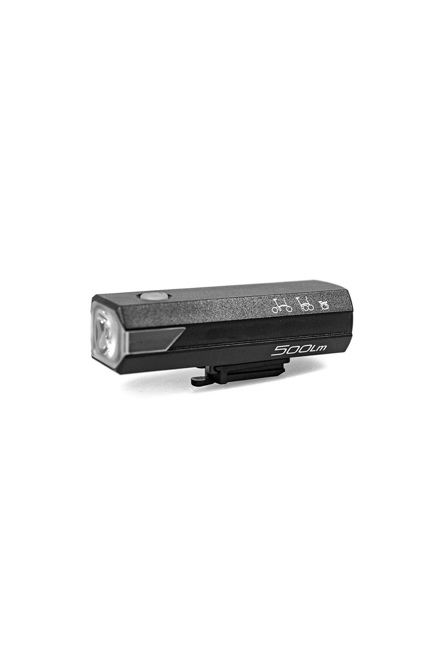 Brompton Front USB Rechargeable Bike Light – 500 Lumens | Handlebar Mount | Lithium Battery | Black