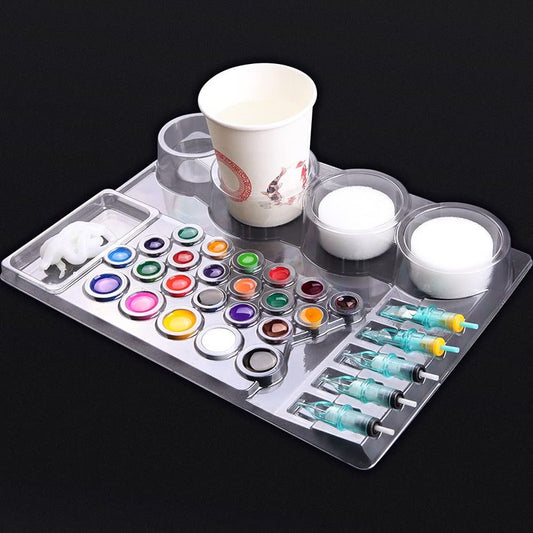 FENGTECH Disposable Ink Cup Tray Cartridge Holder Pigment (24 Pack)