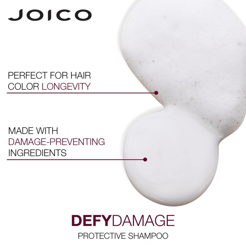 Joico Defy Damage Protective Shampoo & Conditioner Set | For Color-Treated Hair | Strengthen Bonds & Preserve Hair Color | With Moringa Seed Oil & Arginine