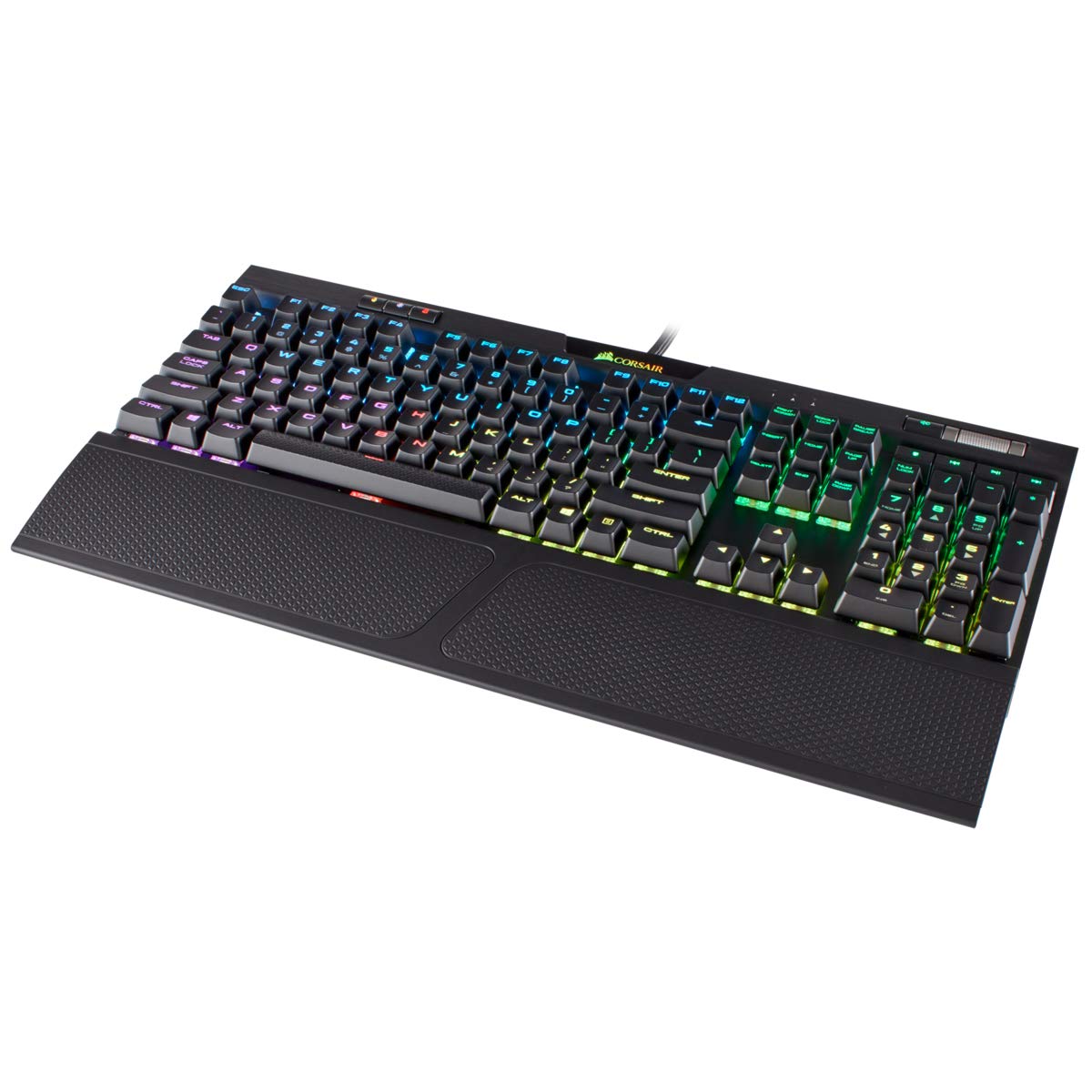 Corsair K70 RGB MK.2 Mechanical Gaming Keyboard - USB Passthrough & Media Controls - Tactile & Quiet- Cherry MX Brown - RGB LED Backlit (CH-9109012-NA)
