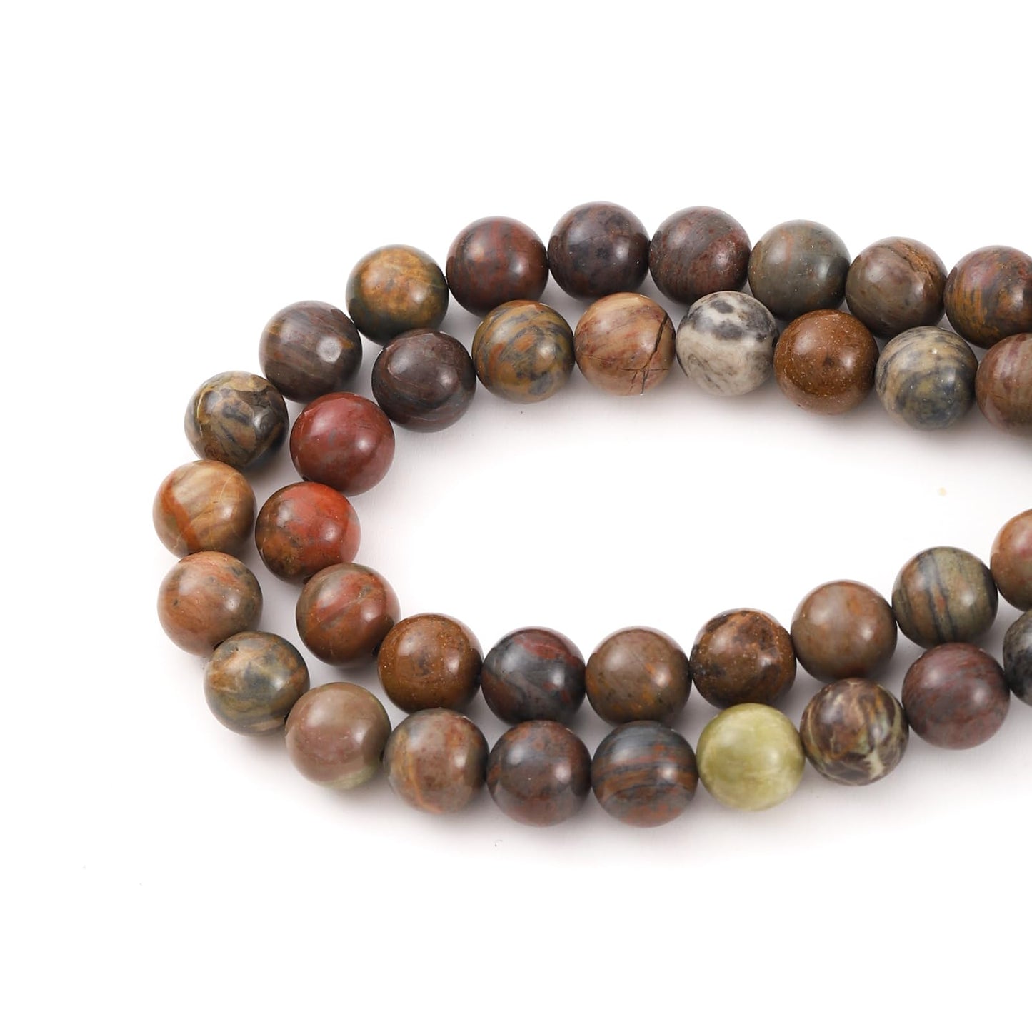 6mm 60pcs DIY Natural Colorful Agate Stone Beads Round Healing Crystal Gemstone Loose Beads for Jewelry Making Handmade Bracelet Necklace