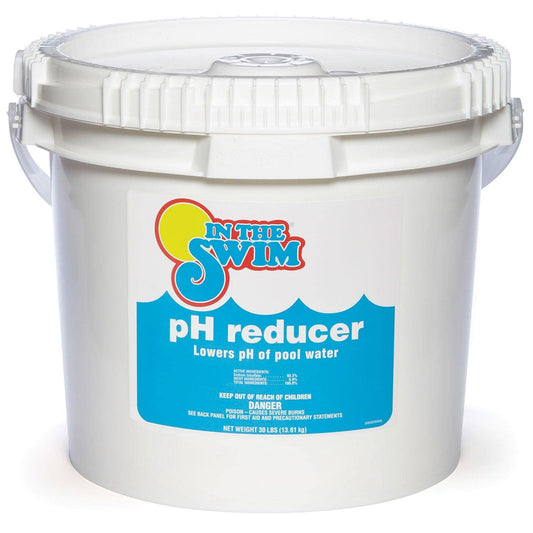 In The Swim pH Reducer for Swimming Pools, Spas, and Hot Tubs - Lowers Alkalinity - Prevents Cloudy Water - Balances Water - 90% Sodium Bisulfate - 30 Pounds