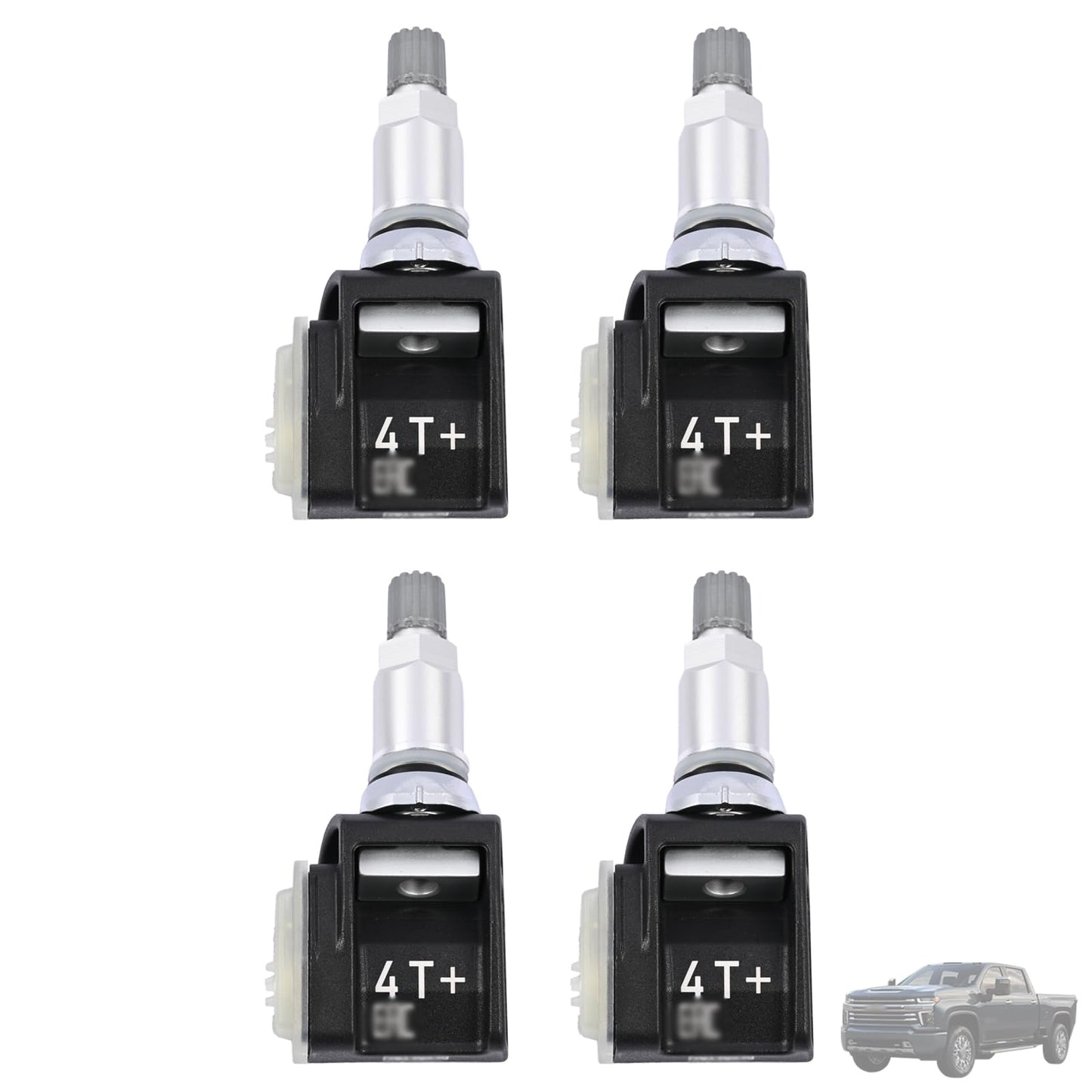 ‎Getfarway ‎‎4 Pcs Tire Pressure Monitor Sensor 433MHz TPMS 13545366 Fit for GMC Chevrolet Cadillac Sierra Silverado Suburban Tahoe Yukon Escalade 2019-2025 86803857 84338125 85110397