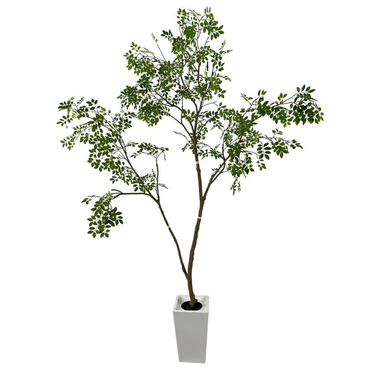 AfanD Artificial Elm Tree Faux Elm Tree 9ft Tall Fake Plant in Pot Fake Silk Tree Faux Plants Indoor