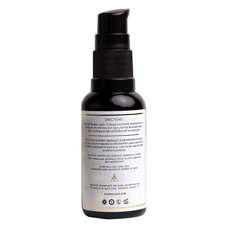 Hymnologie Daily Brilliance Tonic Facial Serum for Women's Face | Skin Care for Hydration, Repair, Beauty, Moisturize, and Glow Recipe with Jojoba, Grapeseed, Saffron and more | Earthy Scent - 1oz