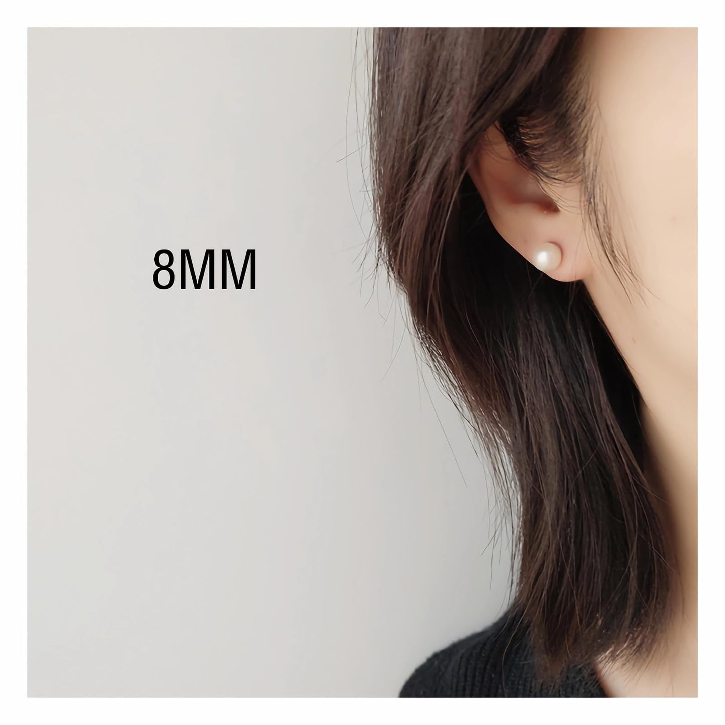 Airokiy Pearl Magnetic Earrings for Women Non Piercing 8mm Magnetic Clip on Earrings Wedding Bridal Jewellery