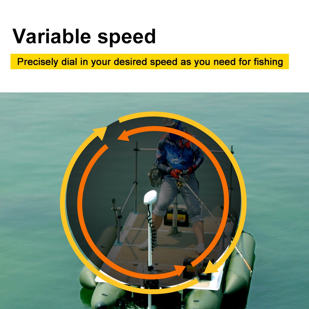 AQUOS Haswing CaymanB Bow Mount Trolling Motor with Wireless Remote & Wireless Foot Control, Quick-Release- 80 Lb. Thrust, 54 in. Shaft, Saltwater & Freshwater