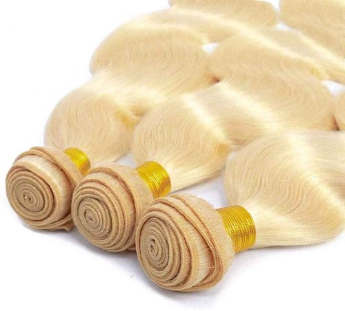 Habiliana Bundles Human Hair 20 22 24 Inch Body Wave Blonde 613 Human Hair Bundles 11A Unprocessed Brazilian Virgin Quick Weave Hair Extensions for Black Women