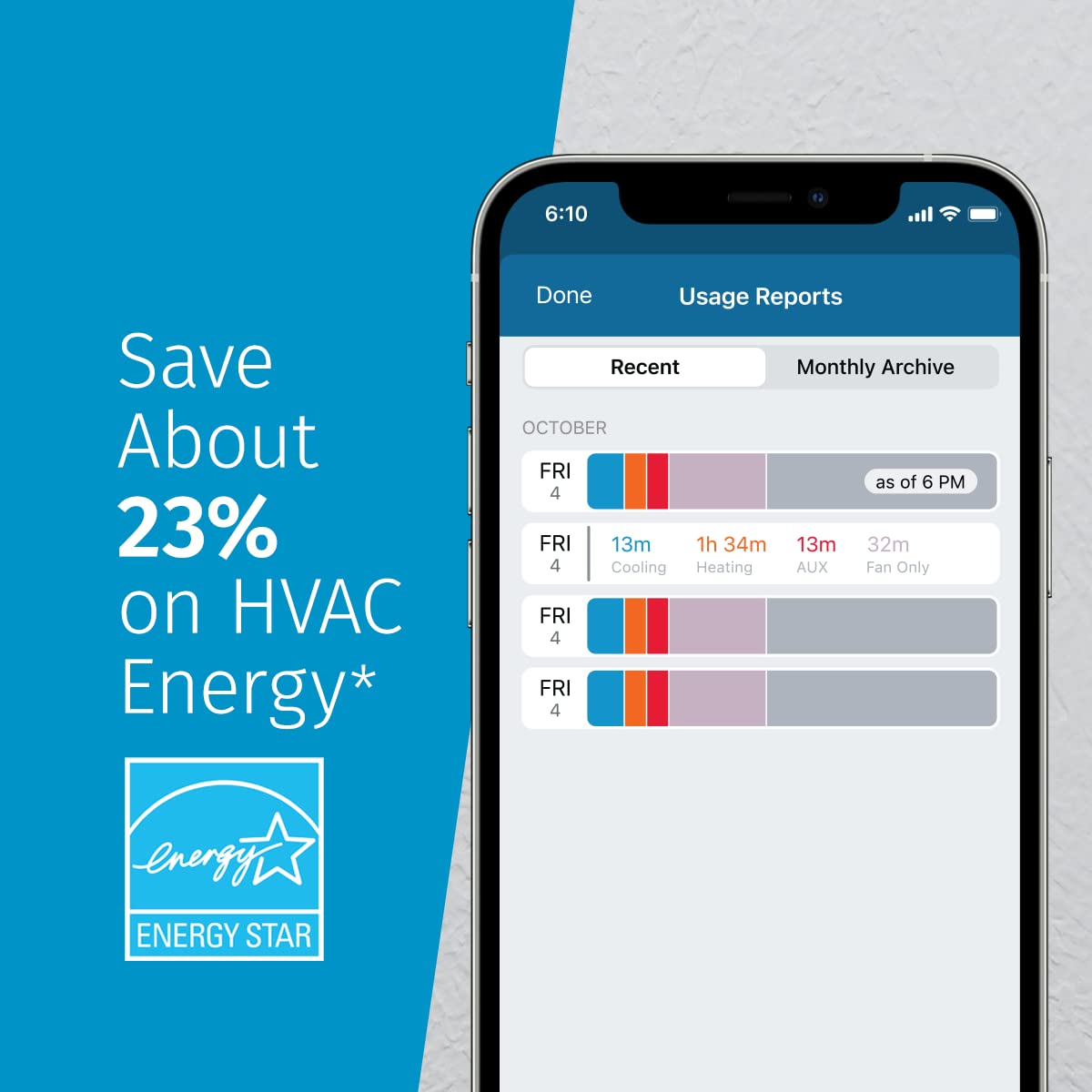 Sensi Touch Smart Thermostats Bundle with Touchscreen Color Display | Programmable | Wi-Fi | Mobile App | Easy DIY | Data Privacy | Compatible with Alexa