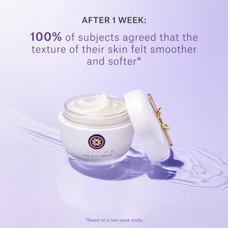 TATCHA The Silk Cream, Travel-Sized | Mini Line-Smoothing & Firming Moisturizer - Hydrate & Smooth Combo, Dry, & Aging Skin | 15 ml / 0.5 fl. oz.
