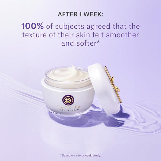 TATCHA The Silk Cream, Travel-Sized | Mini Line-Smoothing & Firming Moisturizer - Hydrate & Smooth Combo, Dry, & Aging Skin | 15 ml / 0.5 fl. oz.