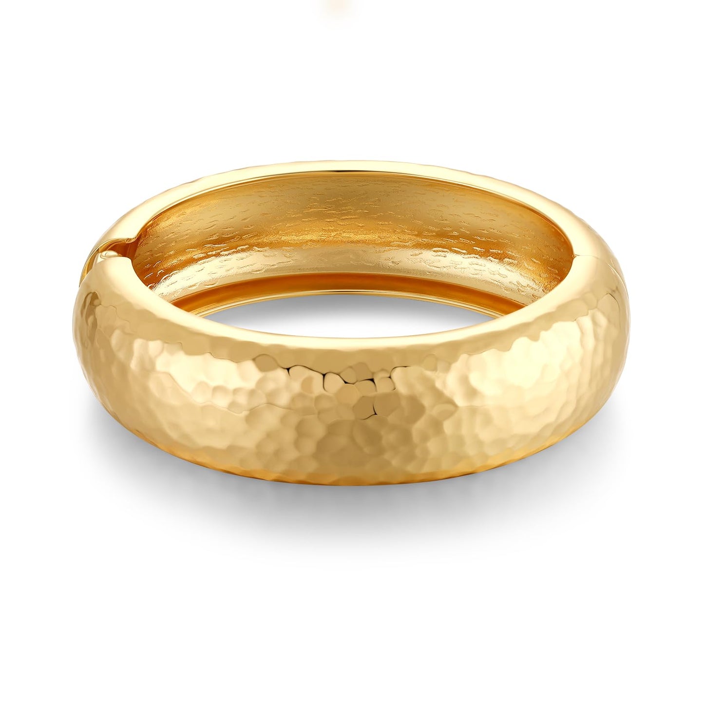 MIJENITI Chunky Gold Bangles Bracelet for Women Trendy Statement Bracelet Simple Gold Jewelry for Women Gifts