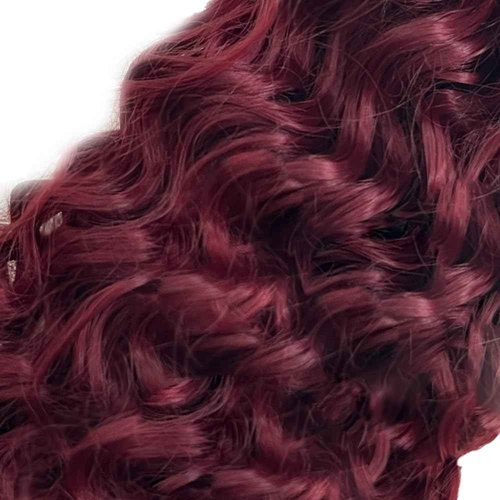 Fabimiya Human Hair Bundles Burgundy 99J Water Wave 26 28 30 Inch Bundles Human Hair 100% Unprocessed Burgundy Soft Sewn In Hair with Double Weft for Black Women