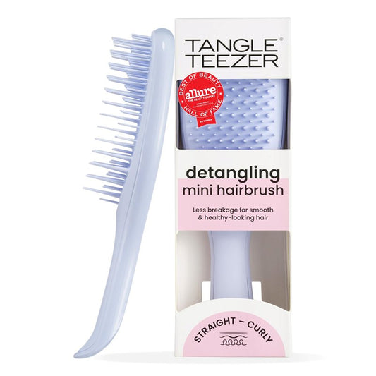 Tangle Teezer Ultimate Detangler Brush, Eliminates Knots & Reduces Breakage, Travel-Size Mini Hair Brush for Straight to Wavy Hair Types, Digital Lavender