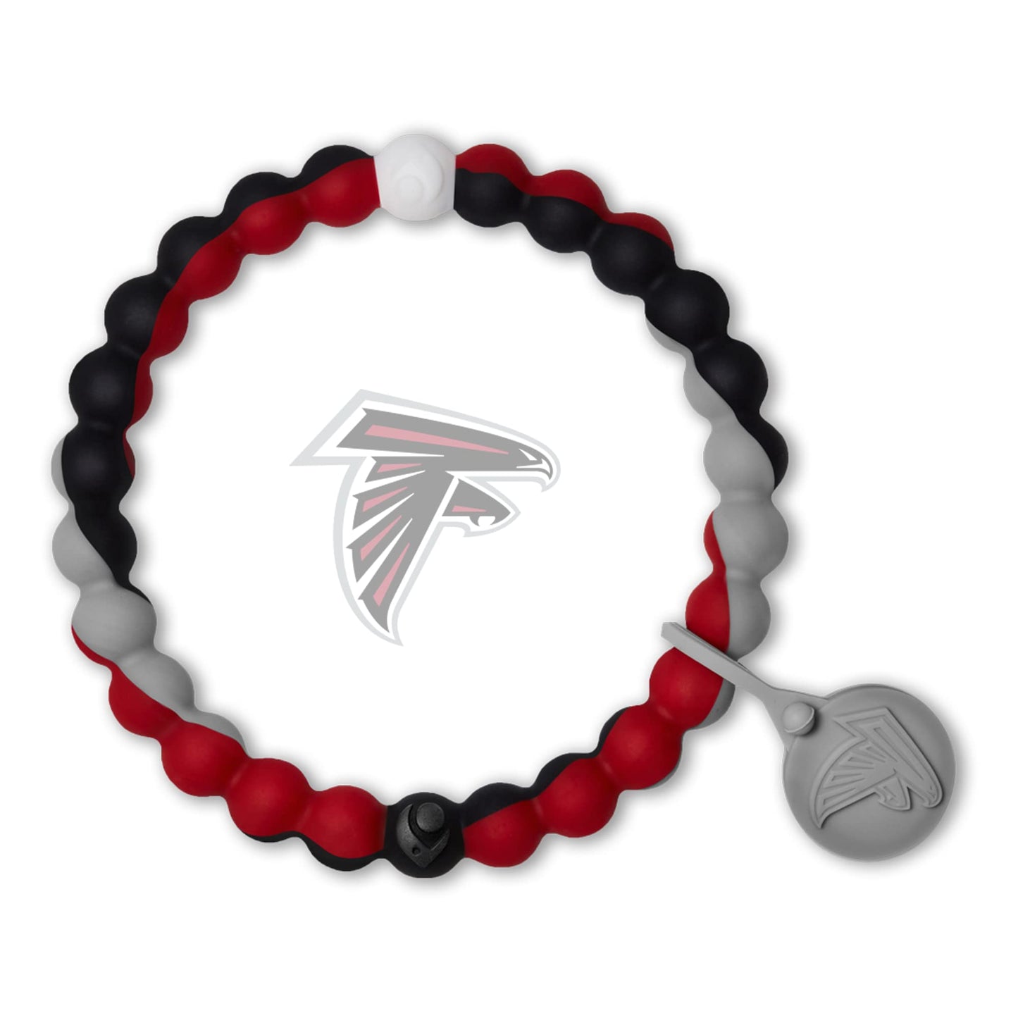 Lokai Silicone Beaded Bracelet for Men & Women, NFL Football Collection - Atlanta Falcons, Medium - Silicone Jewelry Fashion Bracelet Slides-On for Comfortable Fit