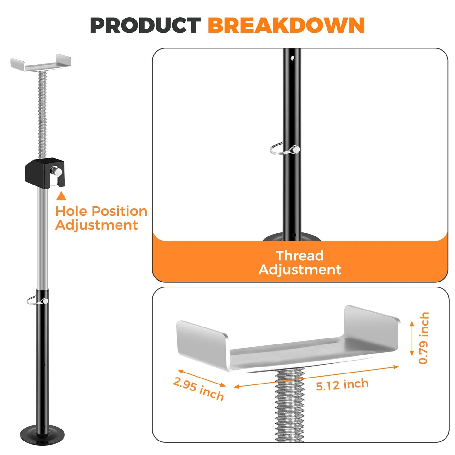 RV Slide Out Support Jacks and RV Stabilizer Jacks Set of 4