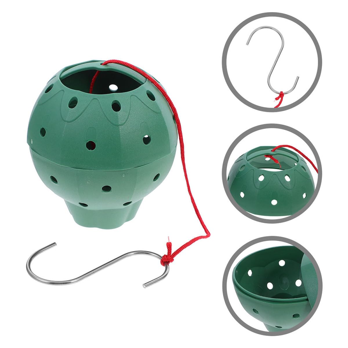 HOODANCOS 5pcs Plastic Strawberry Jar Planters with Side Holes for Succulents and Seed Starting, Multi-Hole Nursery Pots for Indoor Hanging Gardening and Bonsai Growing