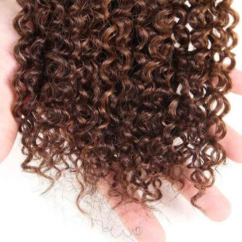 P4/30 Highlight Ombre Deep Wave Bundles Human Hair 26 28 30 Inch Unprocessed Brown Highlight Human Hair Bundles Extension
