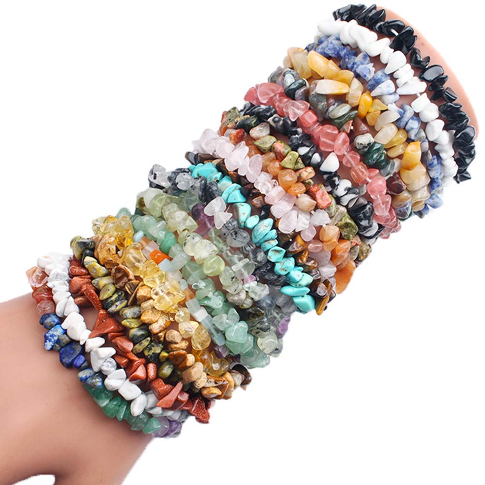 Natural Chip Stone Beads Gold Sandstone 5-8mm About 400 Pieces Irregular Gemstones Healing Crystal Loose Rocks Bead Hole Drilled DIY for Bracelet Jewelry Making Crafting (5-8mm, Gold Sandstone)