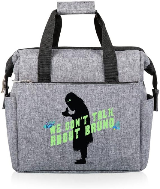 PICNIC TIME Disney Encanto Bruno On The Go Lunch Bag, Soft Cooler Lunch Box, Insulated Lunch Bag, (Heathered Gray)