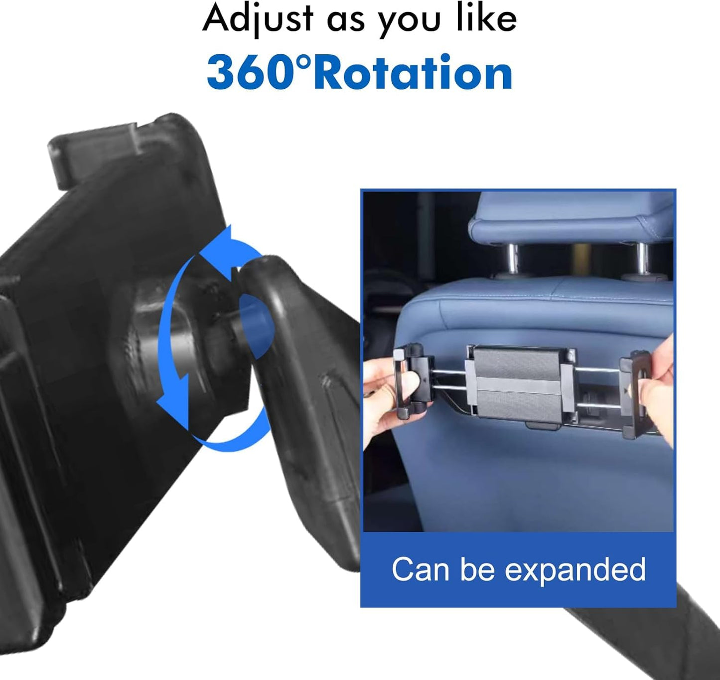 ZACITLEI Car Headrest Tablet Holder for BMW X5 X6 G05 G06 G60 G45, Car Back Seat Mount, Gifts Road Trip Essentials for Kids, for 6-11" Device Like iPad Pro, Air, Mini, Galaxy Tab