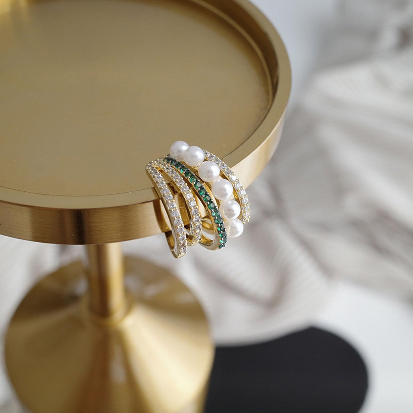 Lucpee Lymphatic Auriculotherapy White Onyx Ear Cuff, Astennu Lymphvity MagneTherapy Germanium Earrings Ga-ria Lymph'Liva Deoxi Earhoops Eleonore Earacupressure Detoxiear Balorange Earrings Non