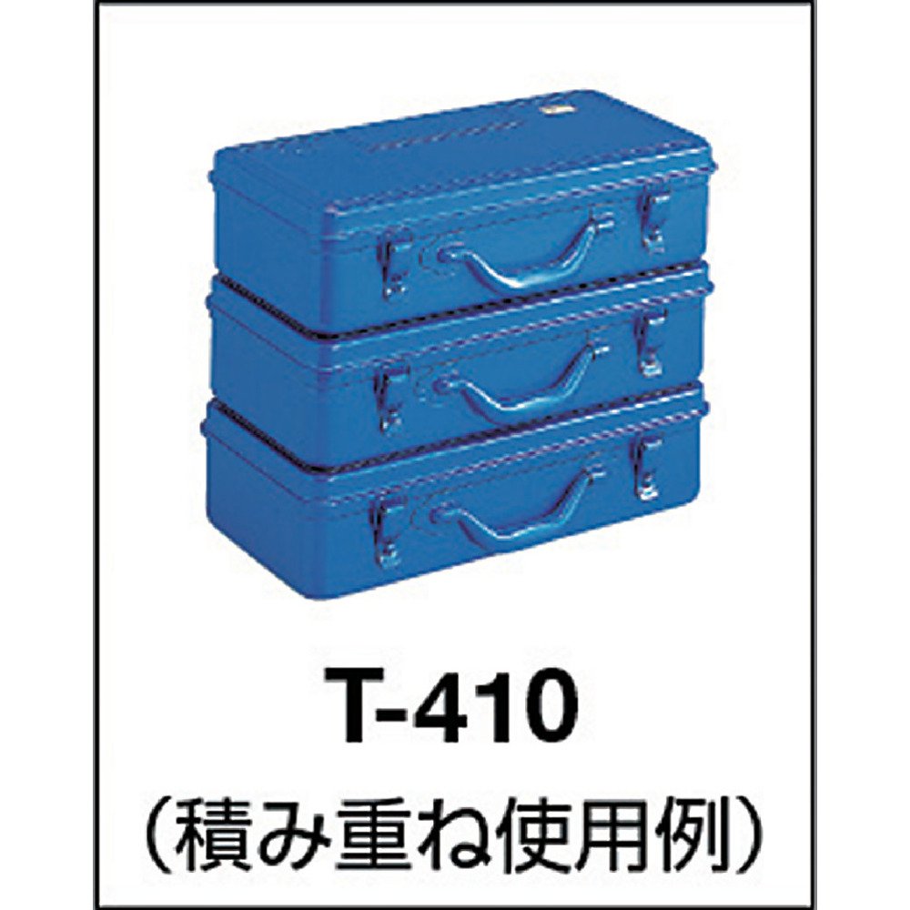 TRUSCO T-410 Trunk Tool Box, 16.5 x 8.7 x 4.3 inches (418 x 222 x 110 cm), Blue