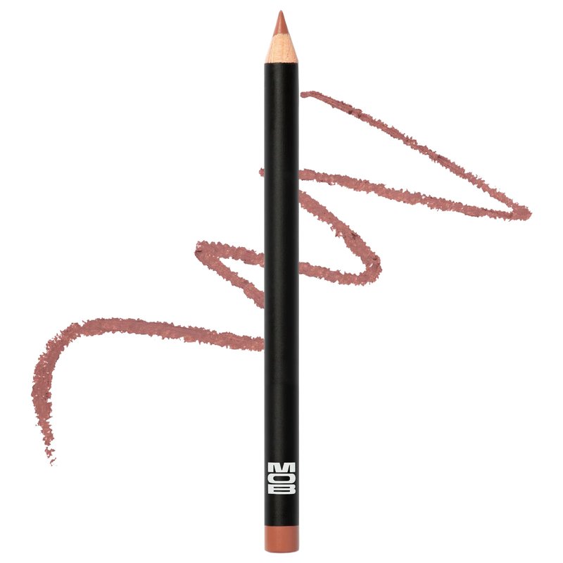 MOB Beauty Smooth Precision Waterproof Lip Liner, M1990 Cool-Toned Neutral, 100% Natural Formula Long-Wearing Lip Pencil, Plastic-Free, Vegan, Cruelty Free