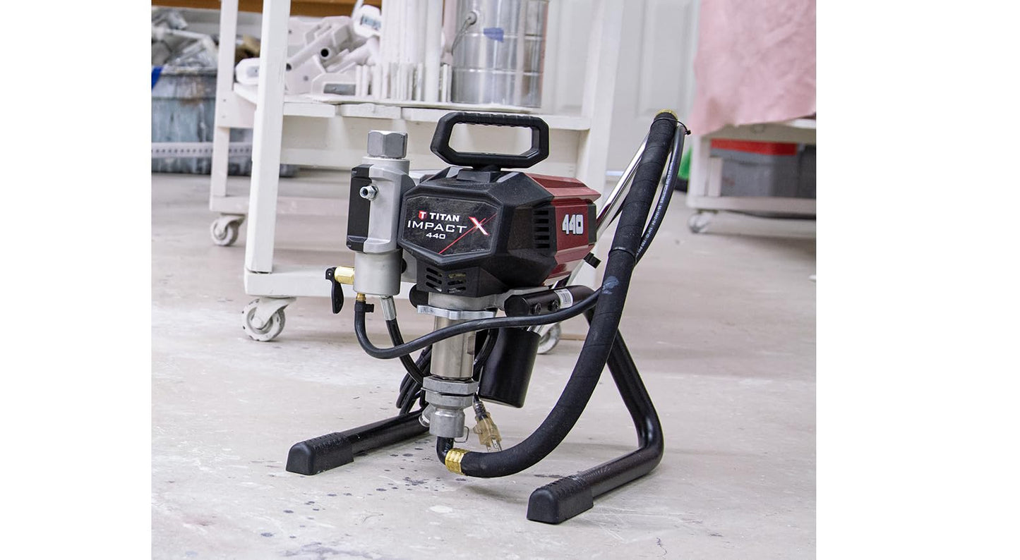 Titan Impact X 440 Electric Airless Paint Sprayer, 3300 PSI, Adaptive Pressure Control, Skid