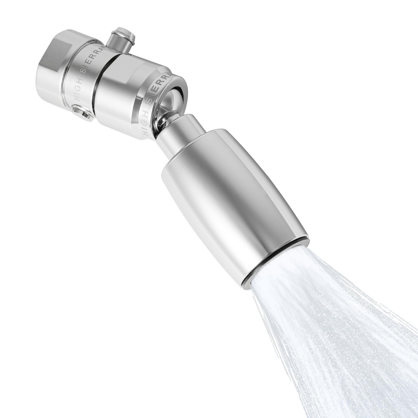 High Sierra® - All Lead-Free Brass Trickle Valve For Shower Heads. For Pause & Pressure Control. Easy To Push Button Reduces The Flow of Water or Shuts It Off to Just a Trickle - Brushed Gold