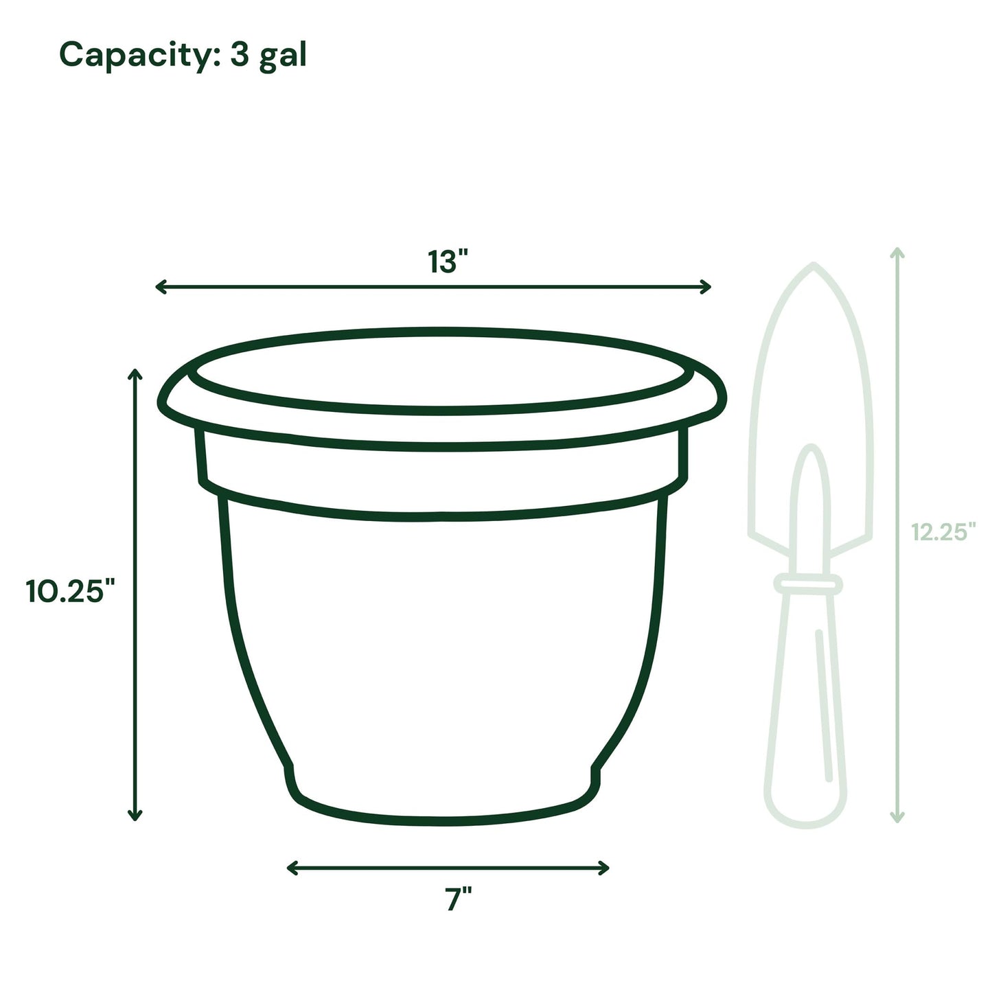 Bloem Ariana 12" Self-Watering Plastic Planter - Rolled Rim Indoor/Outdoor Garden Pot, Terra Cotta, 2-Pack
