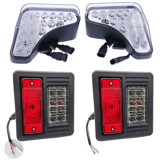 LED Headlight Kit Reverse Work Light Tail Lamp 7138040 7138041 6670284 Compatible with Bobcat A770 S450 S510 S530 S550 S570 S590 S595 S630 S650 S740 S750 S770 S850 T450 (Red taillights without bulbs)