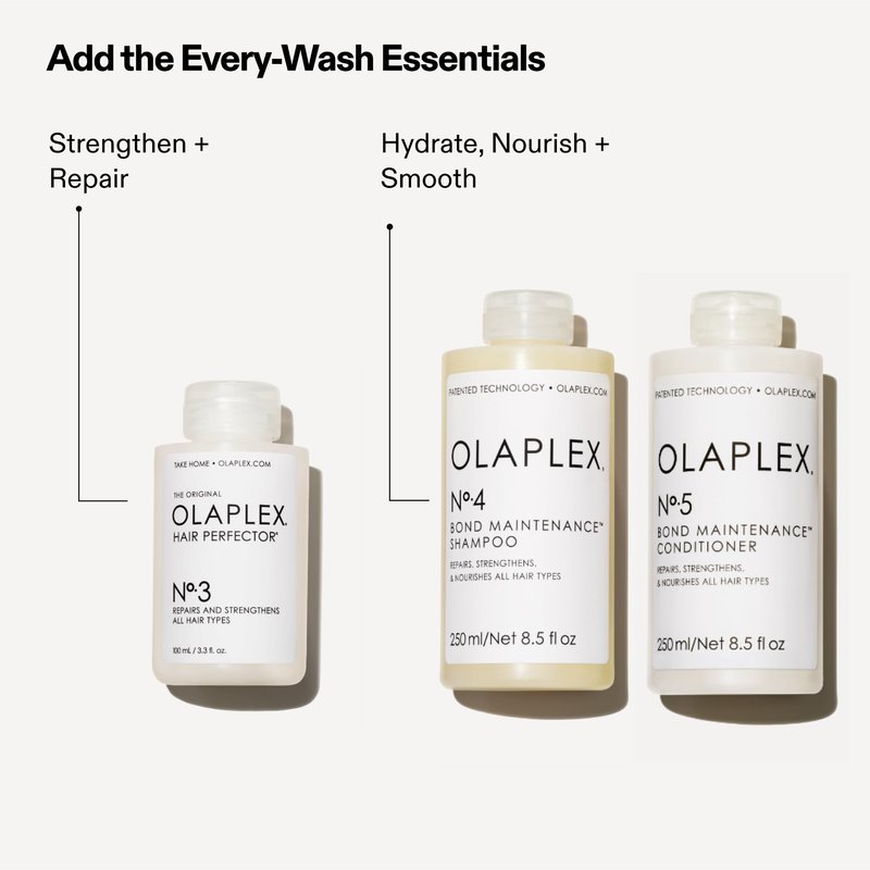 Olaplex No. 3 Bond Building Hair Perfector: Concentrated Pre-Shampoo Treatment | Repairs Damage & Strengthens Hair | Rebuilds 3 Hair Bonds | For Coily, Curly, Straight, and Wavy, 100 mL / 3.3 Fl Oz