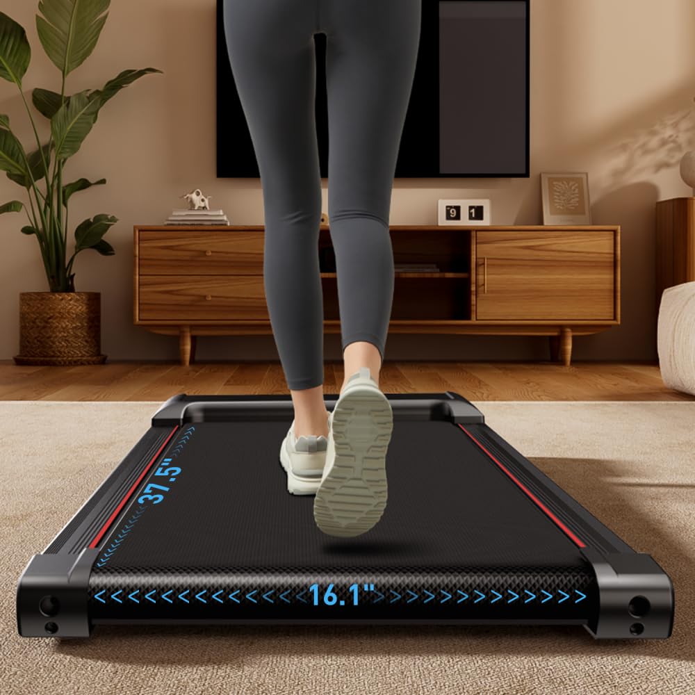 YeSea 2-in-1 Walking Pad, Under Desk Treadmill, 2.5 HP Ultra Quiet Brushless Motor, 265 LBS Capacity, for Home Exercise Workout Folding Treadmill for Home with Incline and Armrest