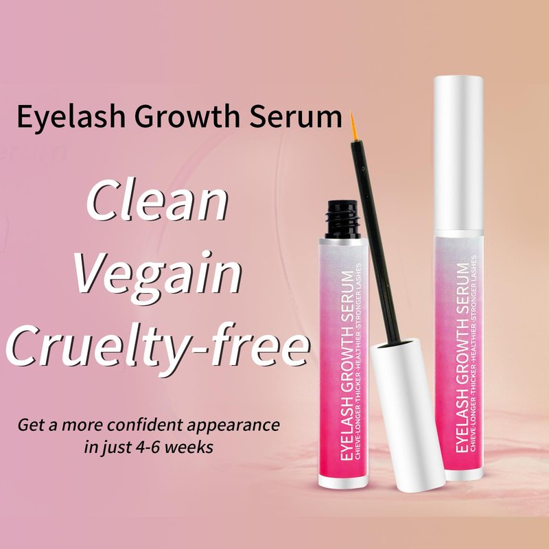 Eyelash Growth Serum Volumizing Lash Serum For Eyelash Growth Longer & Thicker Lash Enhancing With Natural Formula Vegan & Cruelty-Free (8 mL)