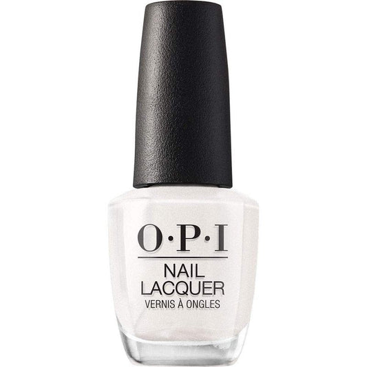 OPI Nail Lacquer Kyoto Pearl | Opaque Soft White Pearl Chip Resistant Nail Polish | Fast Drying, Streak Free