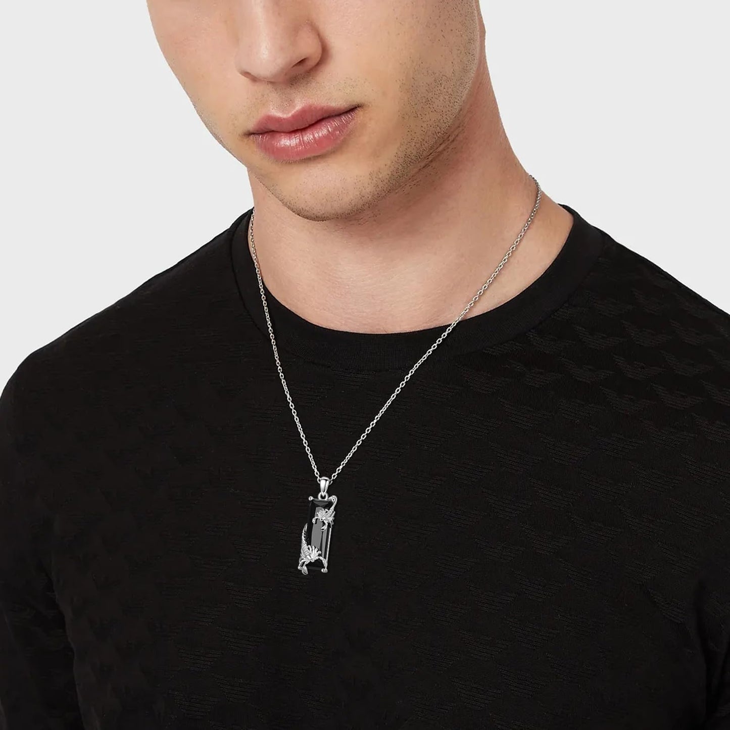 Prime 2025 Scorpion Necklace 925 Sterling Silver Scorpion Zodiac Constellation Pendant Black Crystal Animal Jewelry for Men Women