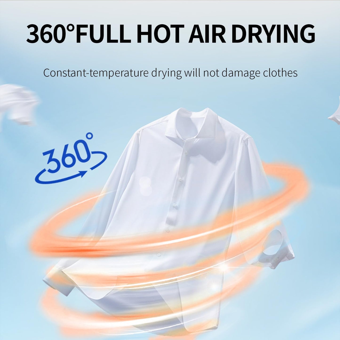 Portable Clothes Dryer for Apartment, RV and Travel, Secadora de ropa portatil, Mini Dryer Quickly Dry Light Clothes, Underwear, Baby Clothes, Socks and Shoes