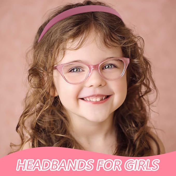 TOBATOBA Headbands for Glasses Wearers No Pressure No Headache Square Sunglasses Headband for Women Comfortable Plastic Hairbands with teeth, Womens Headbands Non Slip 6Pcs