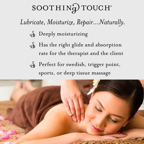Soothing Touch Unscented Versa Creme and Jojoba Massage Lotion Bundle (1 Gallon Each) | Maximum Moisture and Deep Hydration | for Professional Massage Therapists