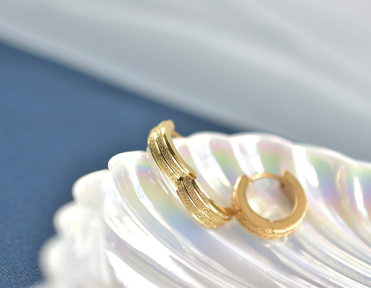 Stainless Steel Hoop Earrings For Men's Women's,Silver/Gold/Black/Blue Hypoallergenic Round Huggie Earrings,Fashion Punk Earrings Piercing Jewelry,Simple Stylish Loop Earring,Gift for Him Her Birthday