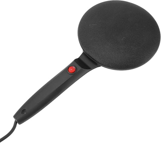 Electric Crepe Maker, Portable Crepe Maker Dipping Plate for Egg Roll Tortilla, On Off Switch, Nonstick Coating and Automatic Temperature Control (US Plug 100‑240V)