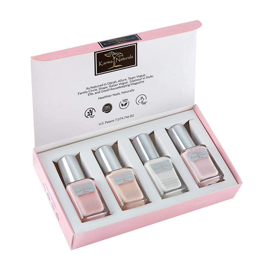 karma organic Beautiful Natural Nail Polish Set- Non-Toxic Nail Art, Vegan and Cruelty-Free Nail Paint