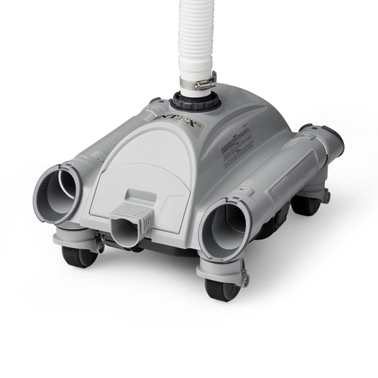 Intex 28001E Above Ground Pool Automatic Pool Cleaner Pressure Side Vacuum Cleaner with 24 Foot 7 Inch Hose for Intex Pools Only w/ a 1.5 Inch Fitting