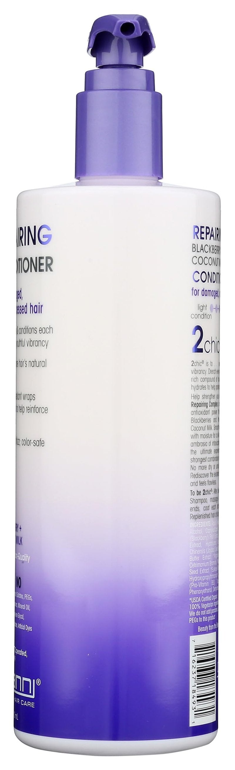 GIOVANNI Color Safe 2Chic Repairing Conditioner Is 100% Color-Safe And Nourishes Hair With A Proprietary Blend Of Vitamins, Antioxidants, And Omega Fatty Acids Without Stripping Color - 24 Oz